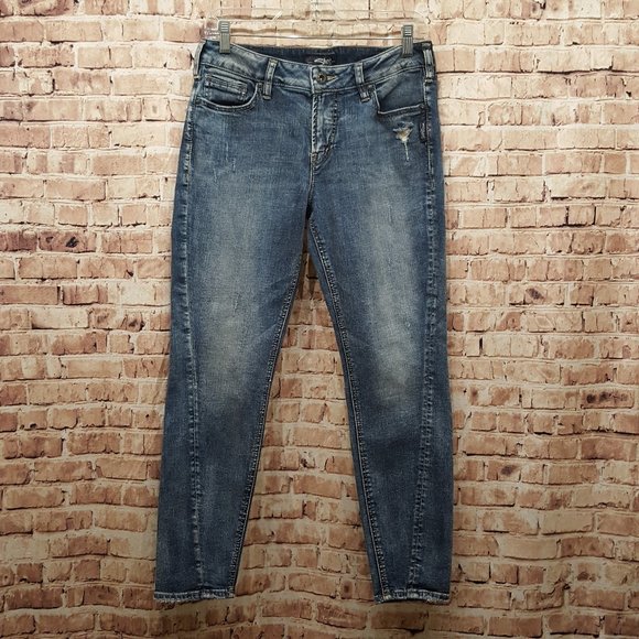 Silver Jeans Co. Jeans AIKO Ankle Skinny Size W30/L27 EUC - Picture 2 of 15